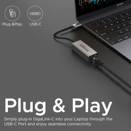 محول USB-C عالي السرعة إلى RJ45 Gigabit ايثرنت يأت...