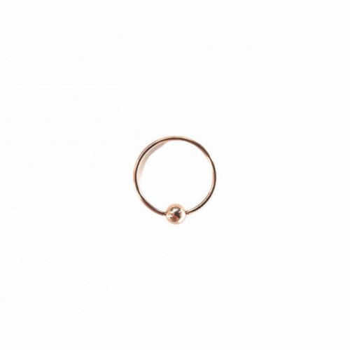 20g Rose Gold Fixed Ball Hoop