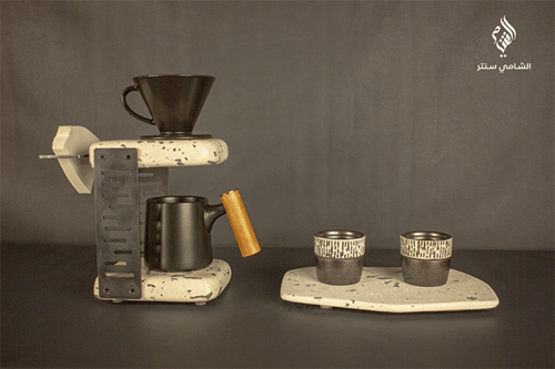 طقم تقطير قهوة V60 فخم .. صناعة يدوية
