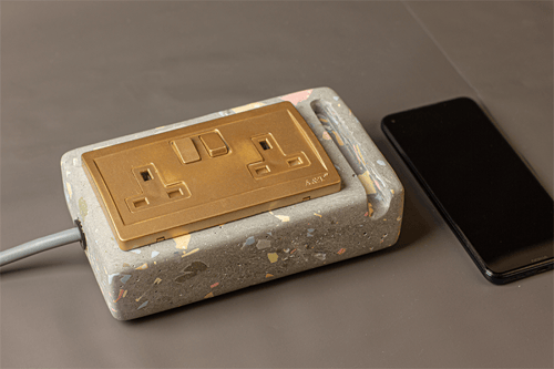 توصيلة كهرباء من حجر التيرازو .. صناعة يدوية