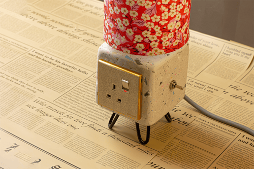 توصيلة كهرباء واضاءة اباجورة من حجر التيرازو .. مص...