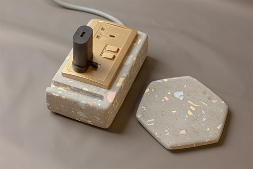 توصيلة كهرباء من حجر التيرازو .. صناعة يدوية