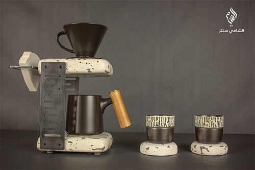 طقم تقطير قهوة V60 فخم .. صناعة يدوية