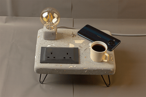 توصيلة كهرباء واضاءة اباجورة من حجر التيرازو .. صن...