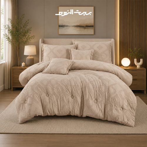 مفرش أوڤيليا الفاخر صيفي نفر ونص 4 قطع
