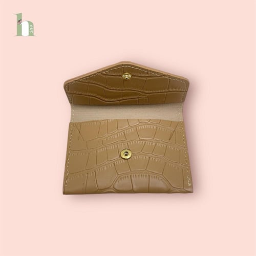 محفظة بطاقات جلد