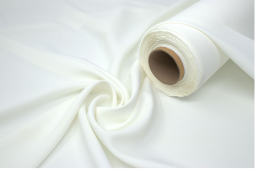 قماش سلك مشروك كوري كريمي طايح