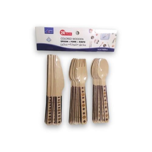 ملاعق شوكة سكين 24 حبة