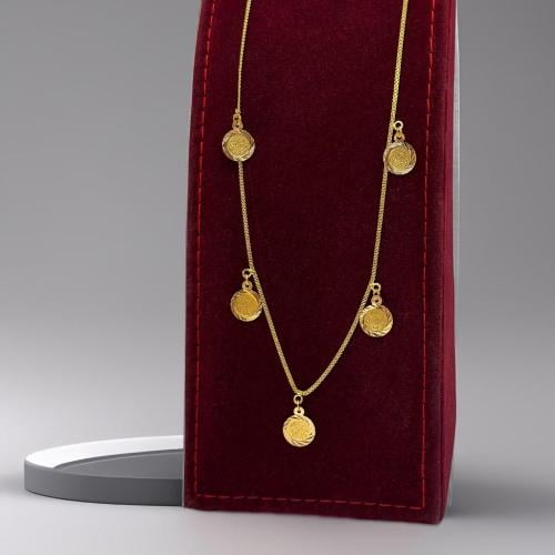 عقد جنيهات ذهب عيار 21