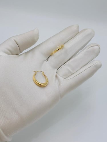 حلق ذهب إيطالي عيار 18