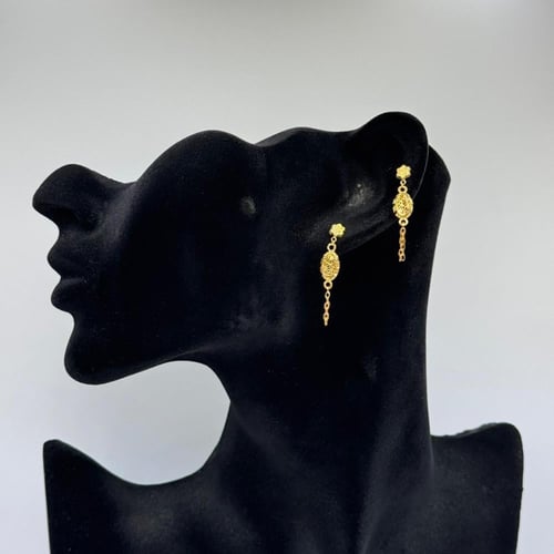 حلق ذهب عيار 21