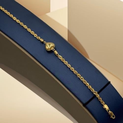 اسوارة قلب ذهب عيار 18