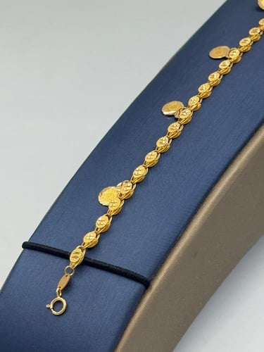 اسوارة حلبي ذهب عيار 21