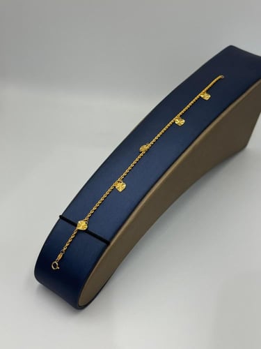 اسوارة قلب ذهب عيار 21