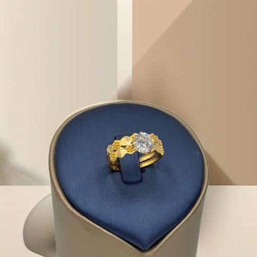 خاتم خطوبة شومية ذهب عيار 21