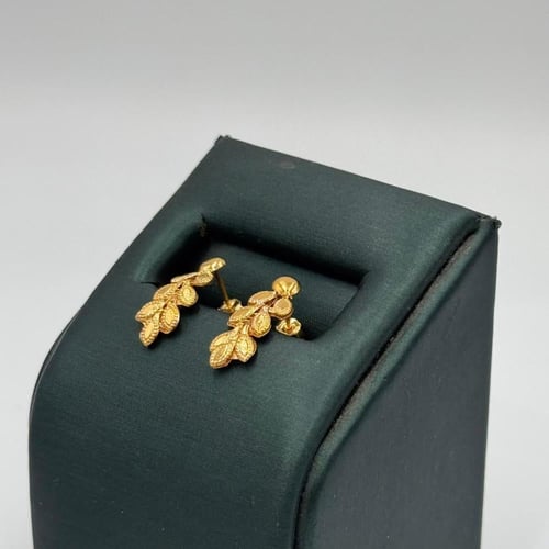 حلق غصن الزيتون ذهب عيار 21