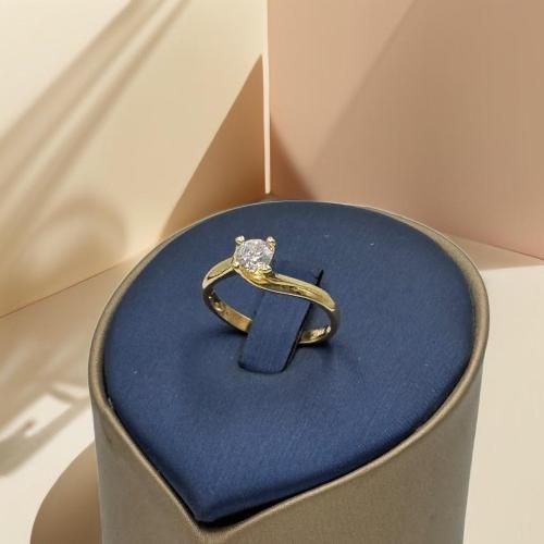 خاتم خطوبة ذهب عيار 18