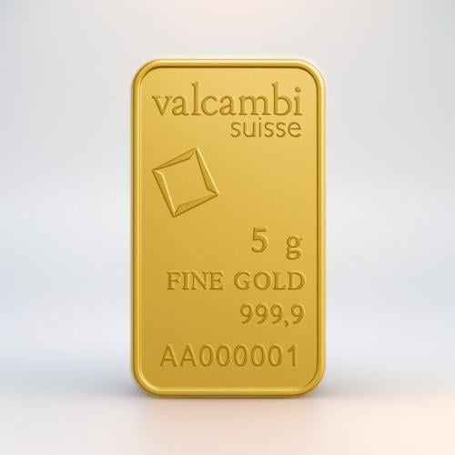 سبيكة Valcambi ذهب 5 جرام عيار 24