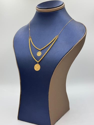 عقد جنيهات ذهب عيار 21