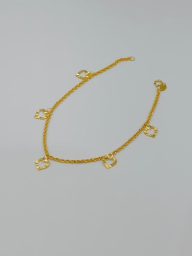 اسوارة قلب ذهب عيار 21