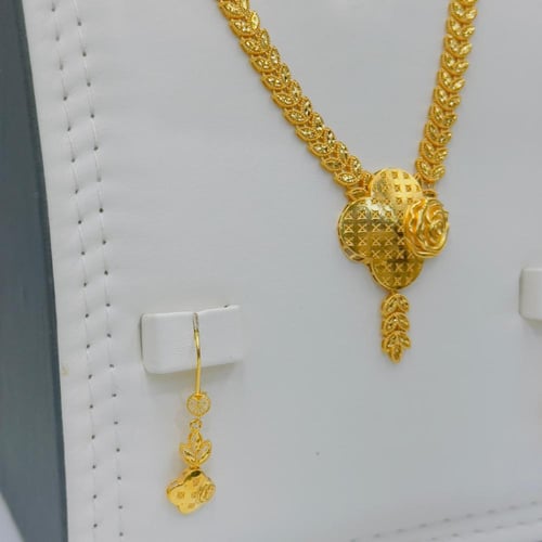 طقم ذهب عيار 21