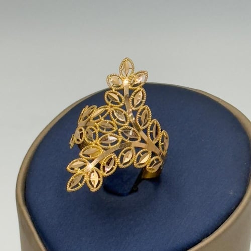 خاتم غصن الزيتون ذهب عيار 21