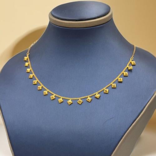 عقد ياسمينة ذهب عيار 21