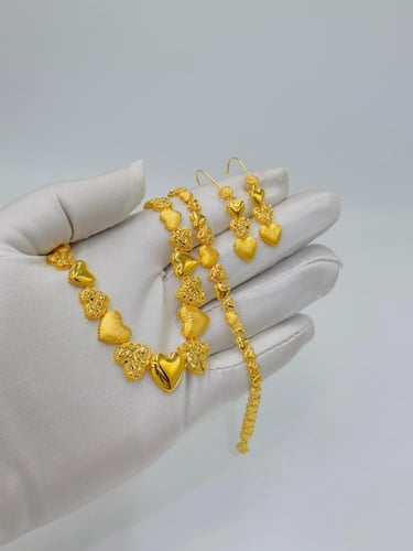 طقم ذهب عيار 21