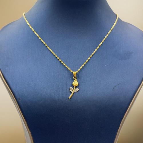 Necklaces Gold 18K - سلسال وتعليقة ذهب عيار 18