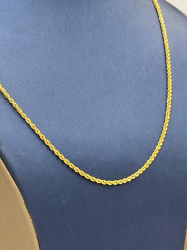 Rope Necklace for men 18K - سلسال عيار 18