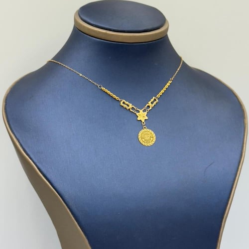 عقد ذهب عيار 21