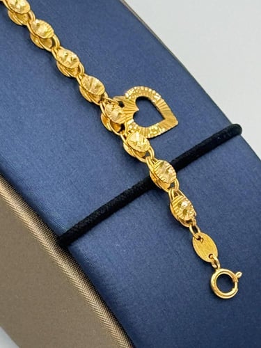 اسوارة حلبي ذهب عيار 21