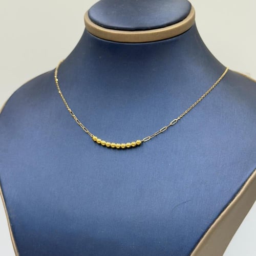 عقد كرات ذهب عيار 18