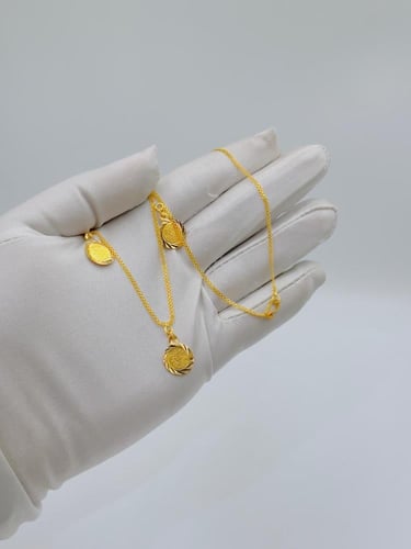 عقد جنيهات ذهب عيار 21