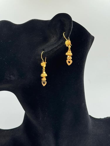 حلق ذهب عيار 22