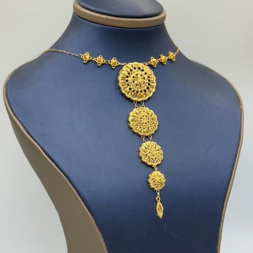 عقد كرسي جابر ذهب عيار 21