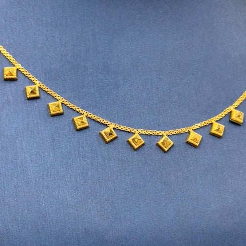 عقد ياسمينة ذهب عيار 21