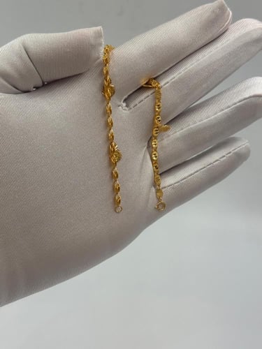 اسوارة حلبي ذهب عيار 21