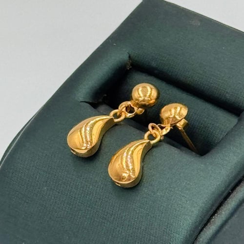 حلق تصميم عالمي ذهب عيار 21