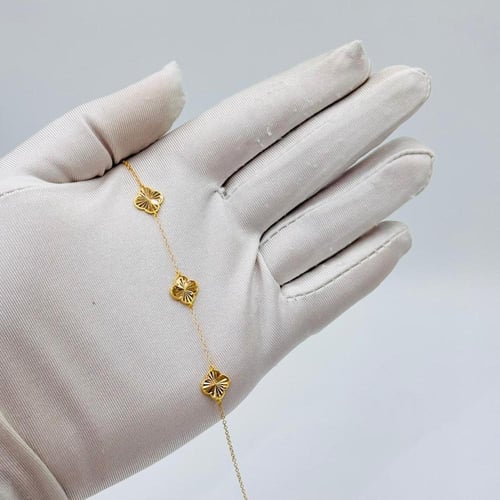 اسوارة وردة ذهب عيار 21