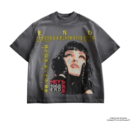 TEE PRINTED DARK GRAY