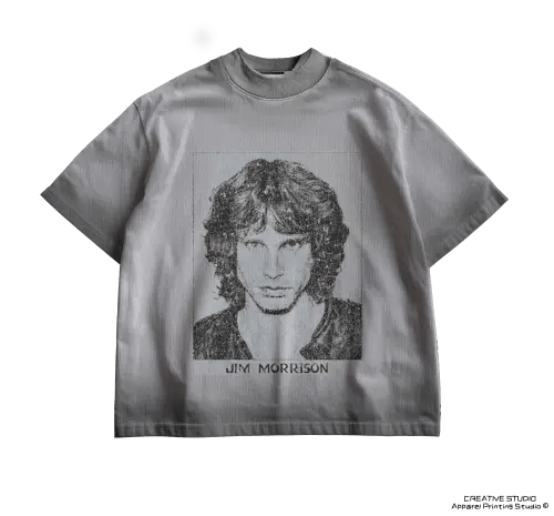 TEE PRINTED WHITE GRAY
