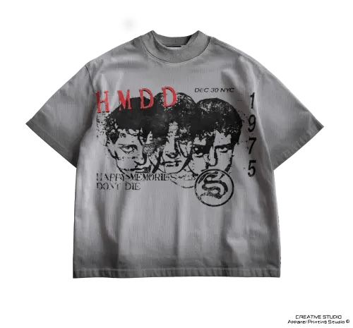 TEE PRINTED WHITE GRAY