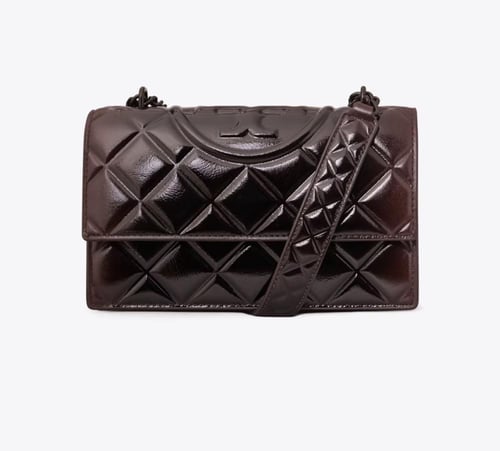 SMALL FLEMING PATENT SHOULDER BAG