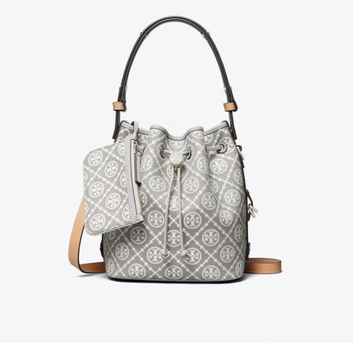 T MONOGRAM UTILITY BUCKET BAG