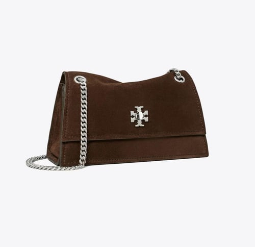 MINI KIRA TURNLOCK SUEDE SHOULDER BAG