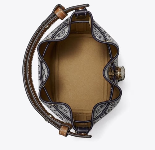 T MONOGRAM MINI BUCKET BAG