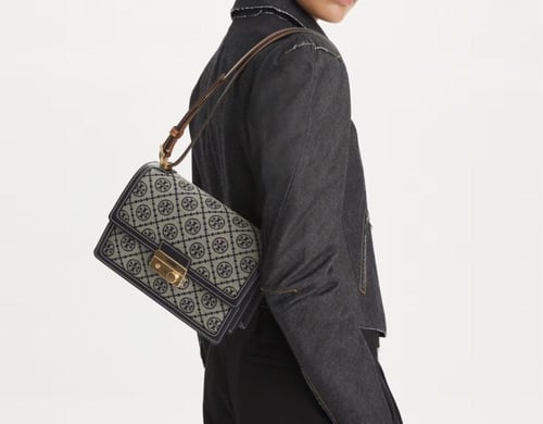T MONOGRAM SHOULDER BAG