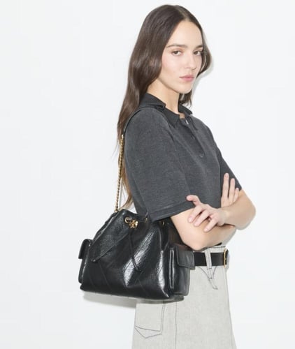 CHARLIE QUILTED DRAWSTRING SHOULDER BAG