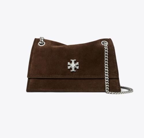 MINI KIRA TURNLOCK SUEDE SHOULDER BAG